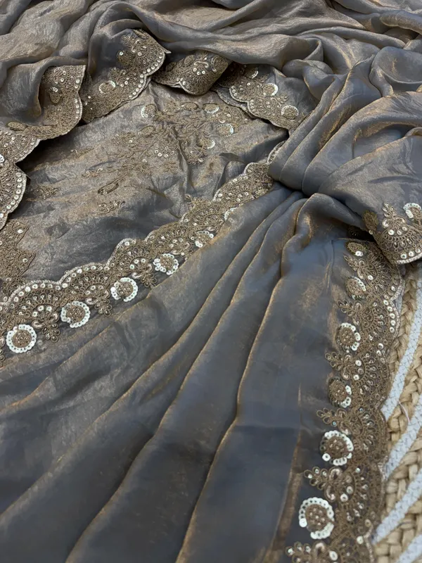Grey_Classic_Space_Silk_Embroidered_Saree