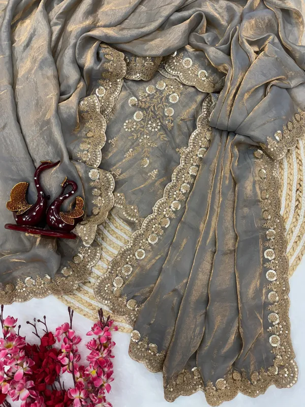Grey_Classic_Space_Silk_Embroidered_Saree