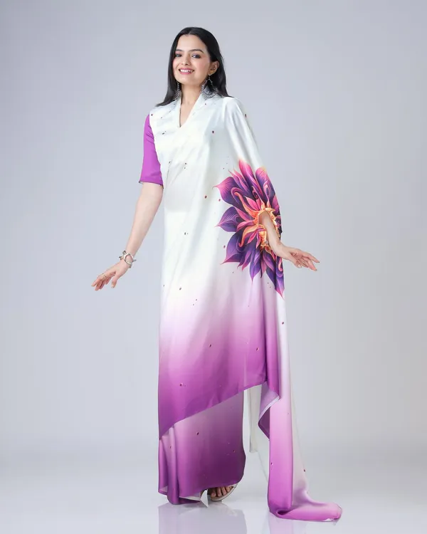 Purple_Trendy_Free-Hand_Mandalaa_Print_Saree