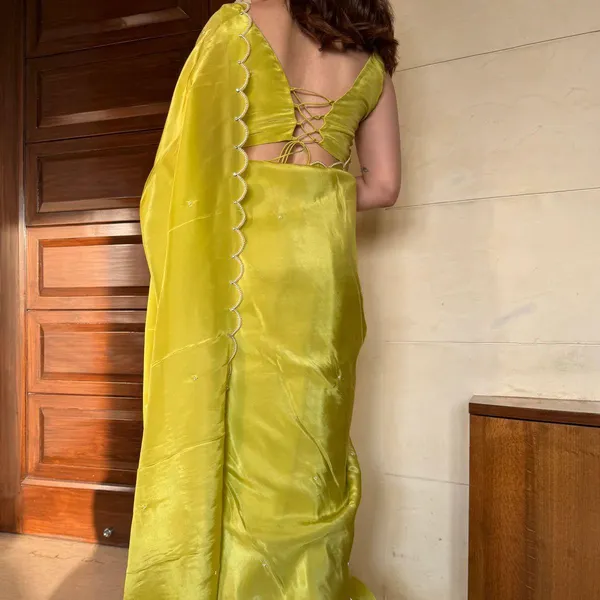 Lime_Green_Soft_Tissue_Silk_Handwork_Saree
