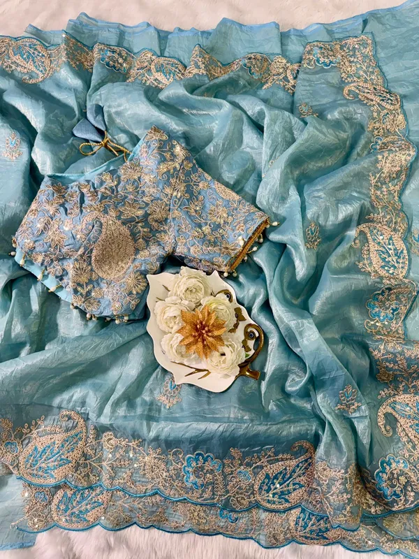 Blue_Crystal_Silk_With_Embroidered_Saree