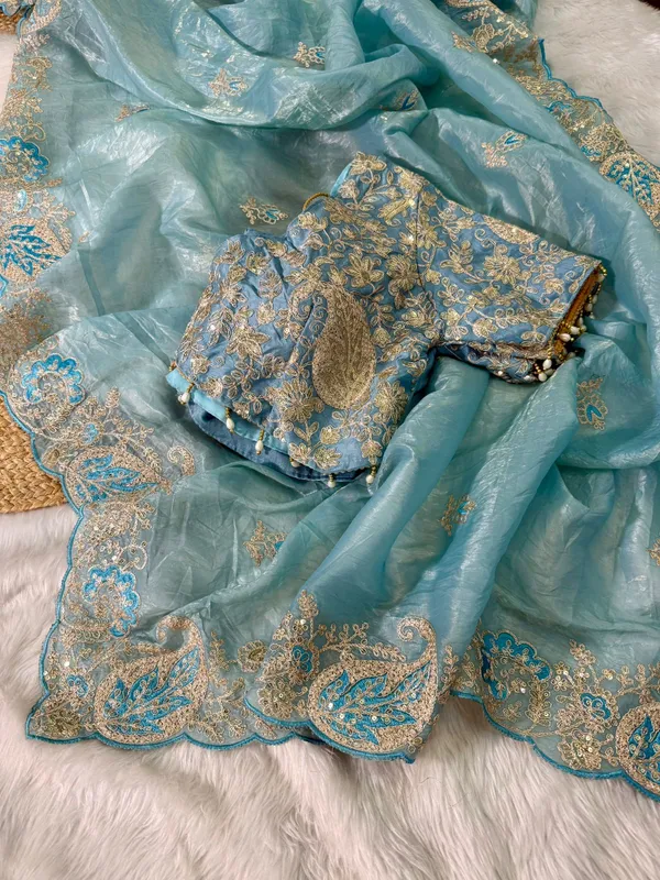 Blue_Crystal_Silk_With_Embroidered_Saree