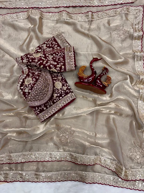 Cream_Space_Satin_Silk_Embroidered_Saree