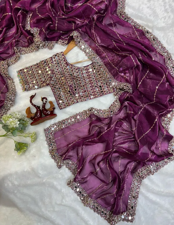 Purple_Satin_Silk_Mirror_Embroidered_Saree