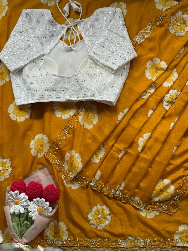 Mustard_Malai_Silk_Embroidered_Saree