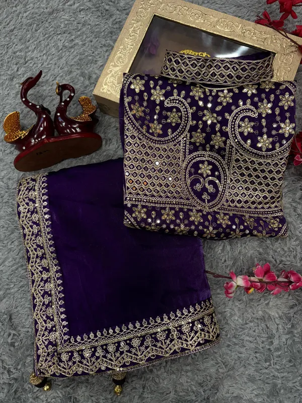 Purple_Classic_Marodi_and_Mirror_Embroidered_Saree