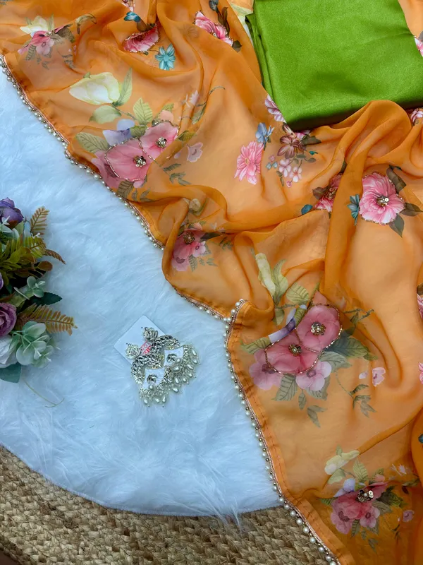 Mustard_Katdana_and_Beads_Hand-Embroidered_Saree