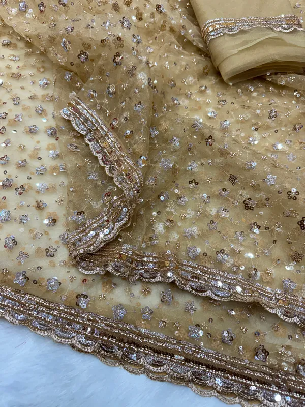 Yellow_Organza_Silk_Embroidered_Saree