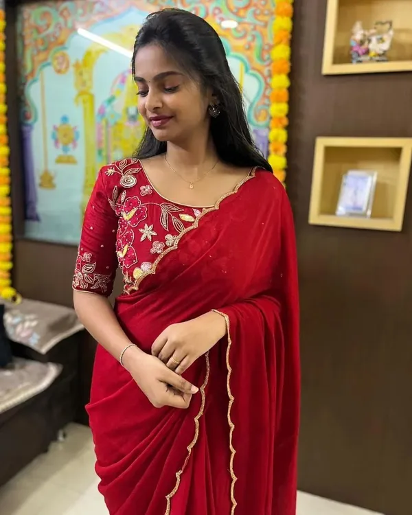 RED_SOFT_GEORGETTE_EMBROIDERED_SAREE