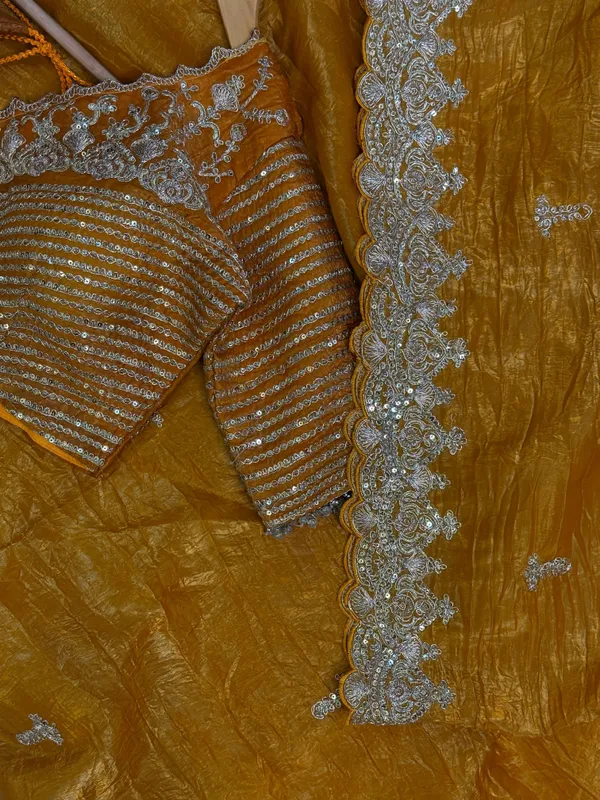 Mustard_Classic_Embroidered_Designer_Saree