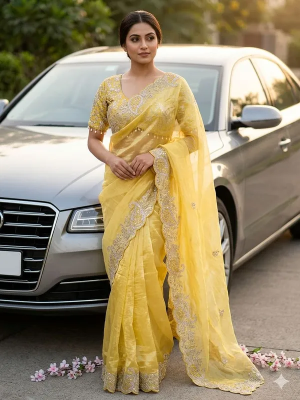 Yellow_Crystal_Silk_With_Embroidered_Saree