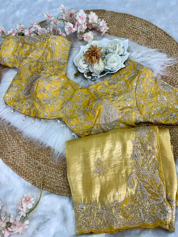 Yellow_Crystal_Silk_With_Embroidered_Saree