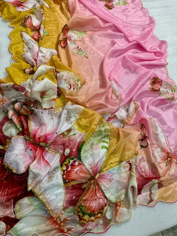 Multicolor_Katdana_and_Beads_Hand-Embroidered_Saree