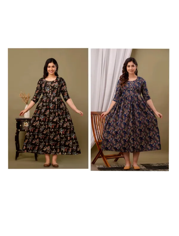 Black_fly_carry_Cotton_Printed_Maternity_And_Feeding_Kurti__Combo_Of_2