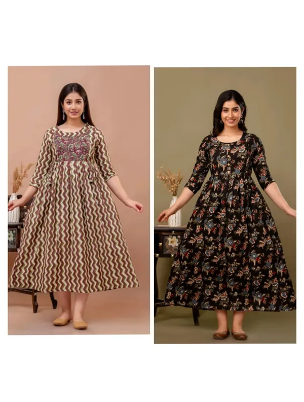 Black_fly_lahriya_Cotton_Printed_Maternity_And_Feeding_Kurti_Combo_Of_2