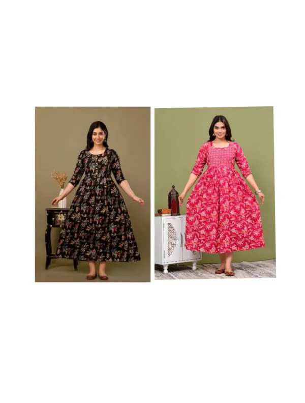 Black_fly_red__Cotton_Printed_Maternity_And_Feeding_Kurti_Combo_Of_2