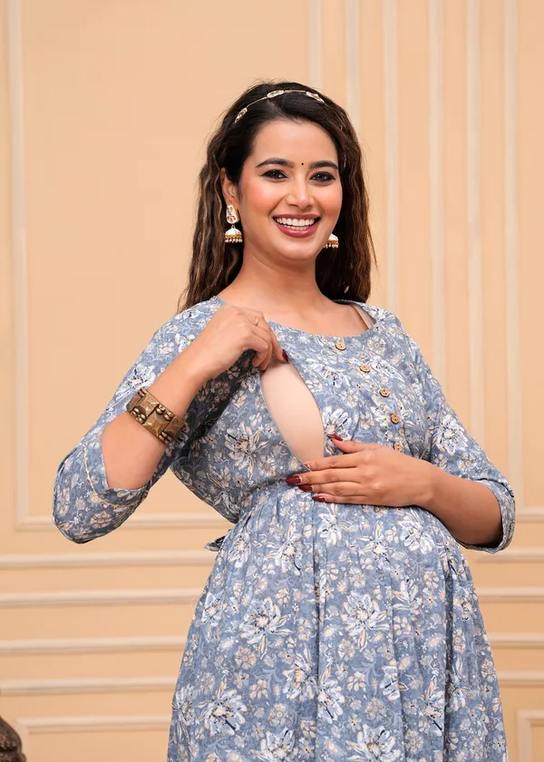 Black_fly_silver_Cotton_Printed_Maternity_And_Feeding_Kurti_Combo_Of_2