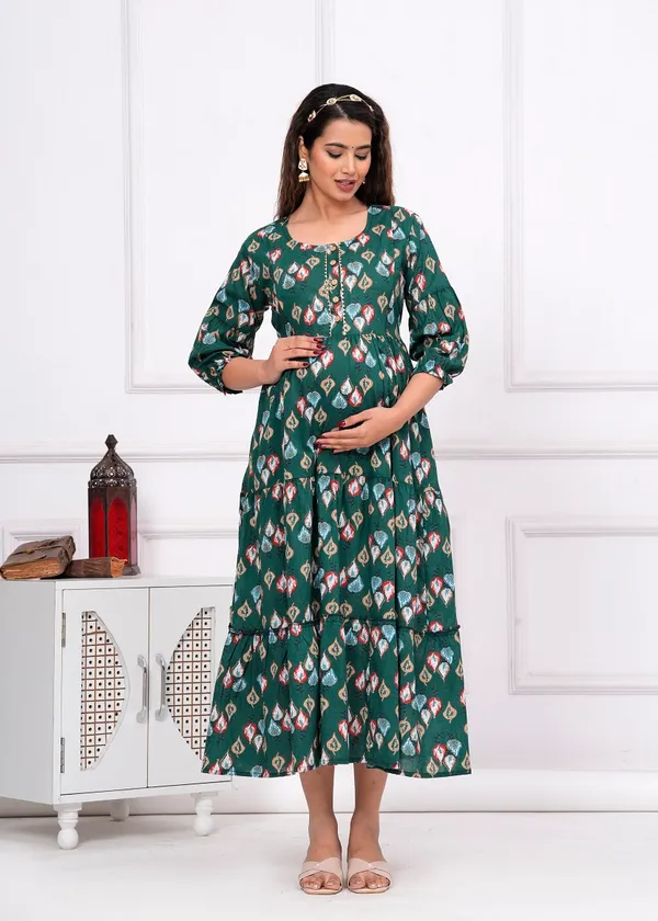 Black_fly_tringal_Cotton_Printed_Maternity_And_Feeding_Kurti_Combo_Of_2