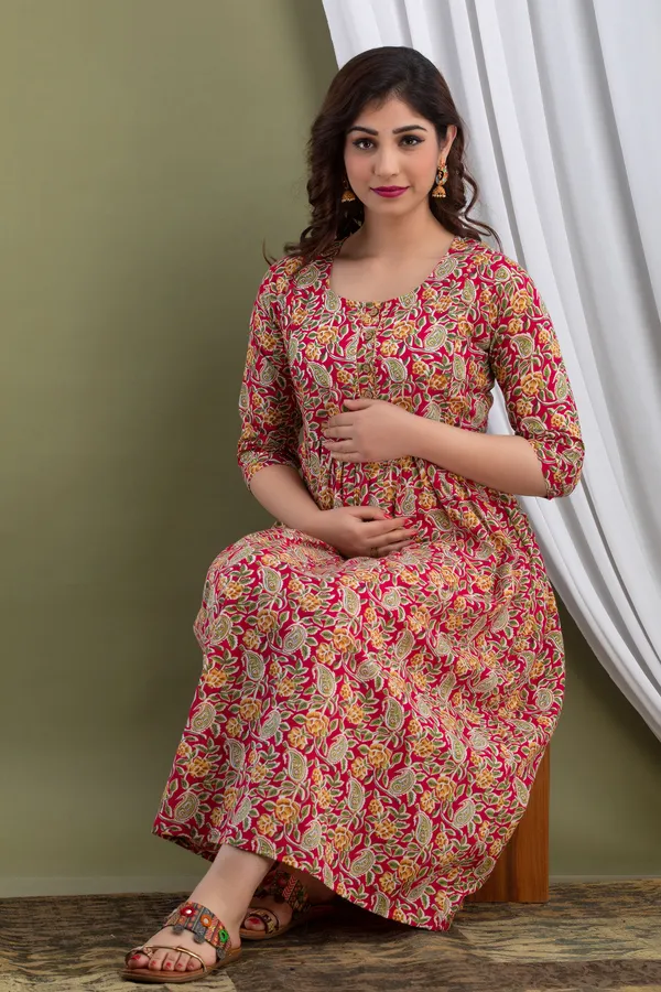 Blank_mix_cotton_maternity_and_feeding_kurti_Combo_Of_2