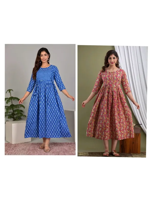 Blank_mix_cotton_maternity_and_feeding_kurti_Combo_Of_2
