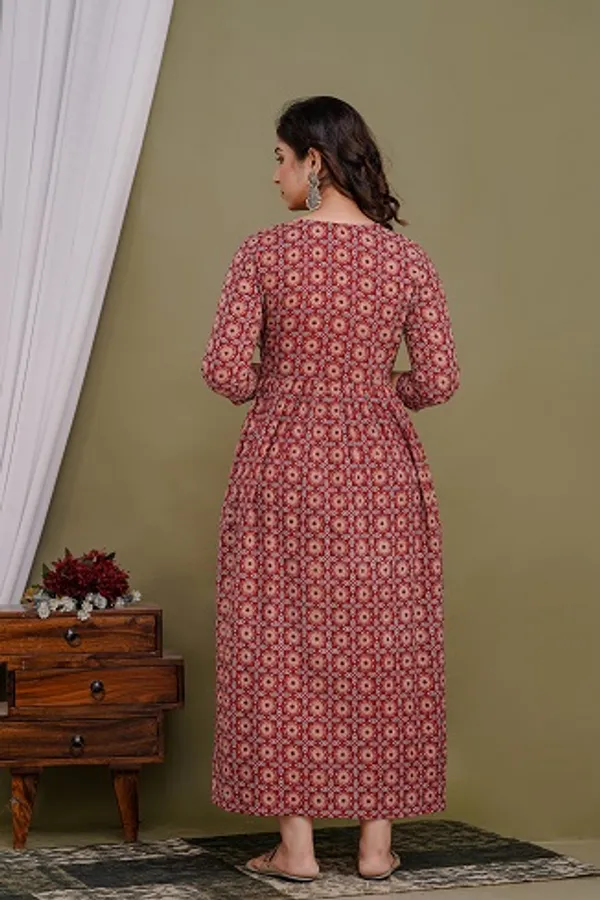Block_rom_cotton_maternity_and_feeding_kurti_Combo_Of_2
