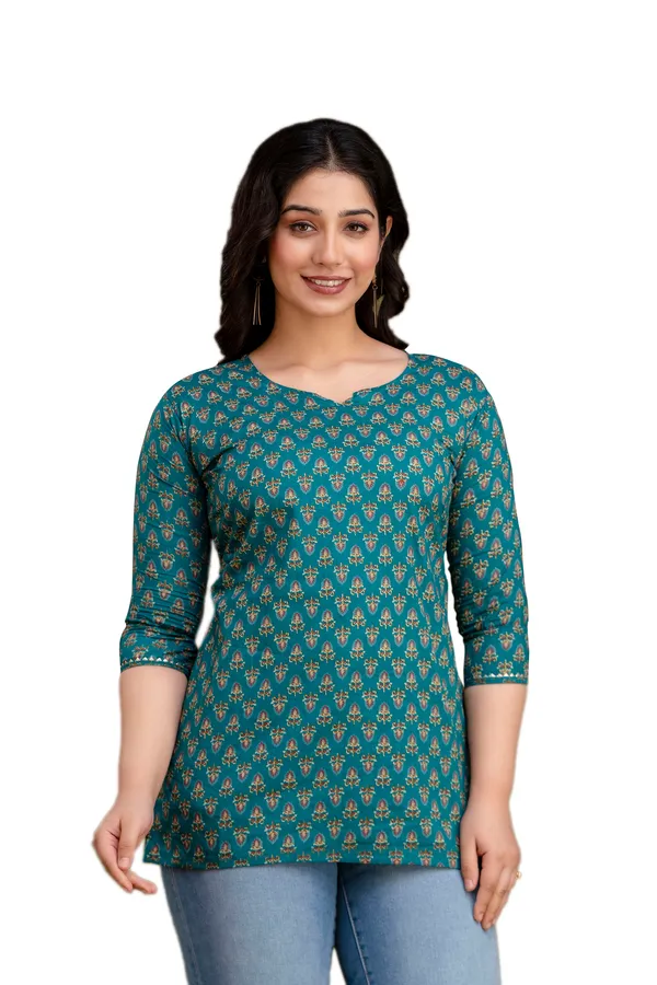 Blue_bee_cotton_printed_top