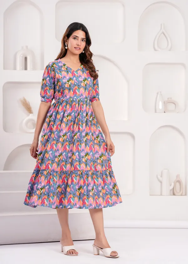 Blue_cham_cham_cotton_maternity_and_feeding_kurti