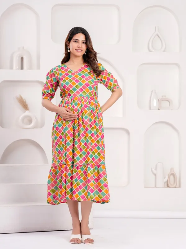Blue_rangila_cotton_maternity_and_feeding_kurti_combo_Of_2
