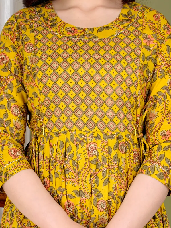 Brown_broke_cotton_maternity_and_feeding_kurti