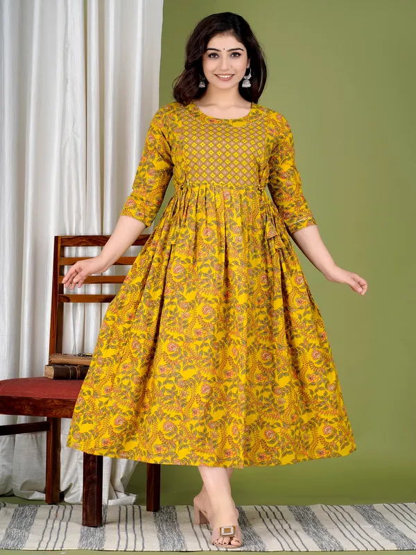 Brown_broke_cotton_maternity_and_feeding_kurti