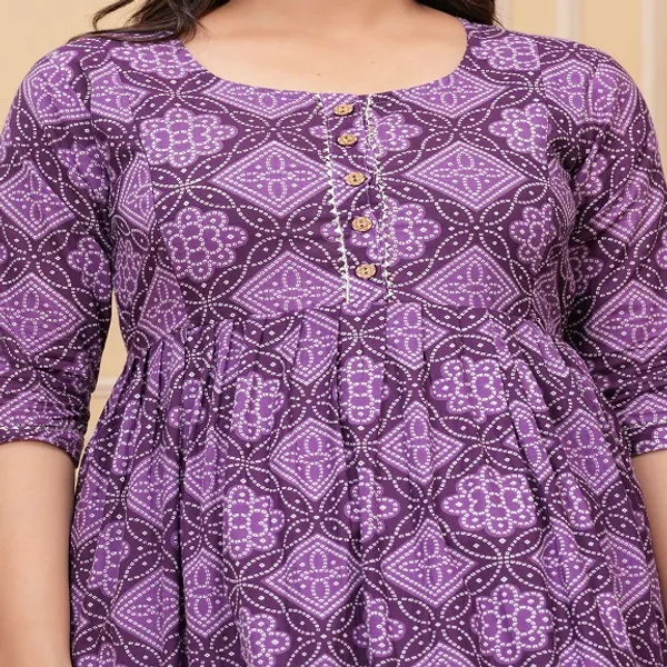 Brown_pal_combo_cotton_maternity_and_feeding_kurti_Combo_Of_2