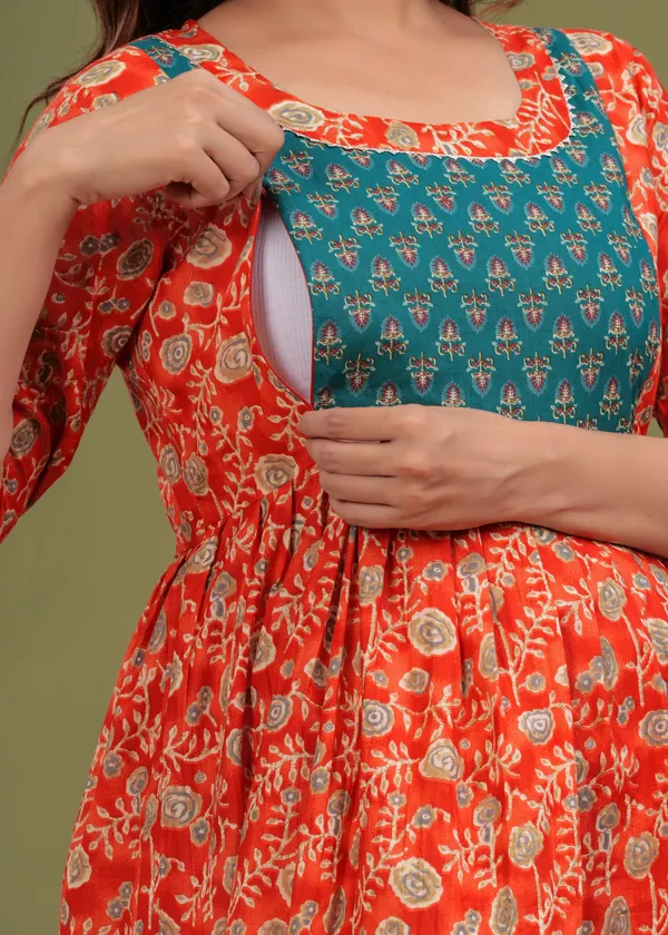 Burming__Cotton_Maternity_And_Feeding_Kurti