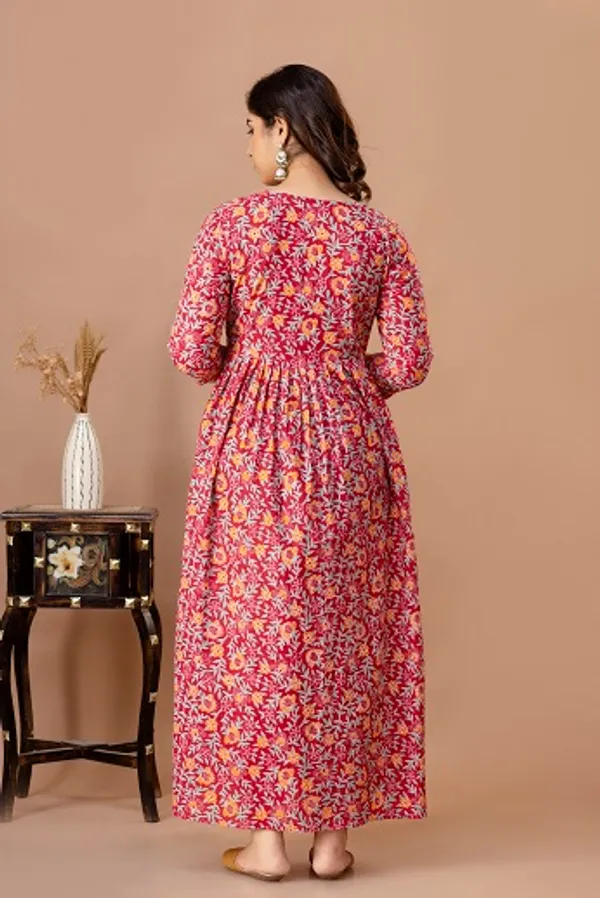 Flower__flak_cotton_maternity_And_feeding_kurti_Combo_Of_2
