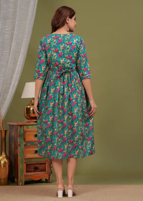 Garles_multi__Cotton_Maternity_And_Feeding_Kurti