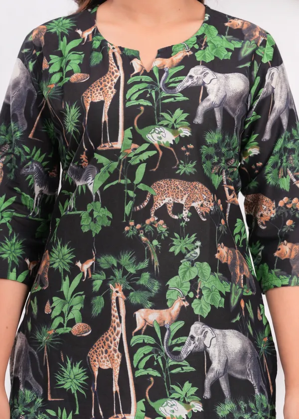 Green_animal_print_cotton_cord_set