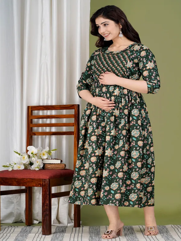 Green_champ_cotton_maternity_and_feeding_kurti