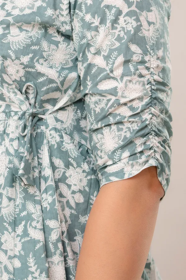 Grey_white_Cotton_Printed_Short_Top