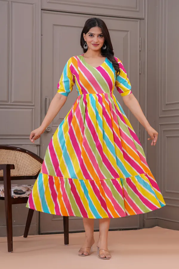 Multi_lahriy_ful_cotton_maternity_and_feeding_kurti