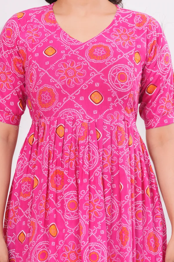 Pink_cundri_cotton_maternity_and_feeding_kurti