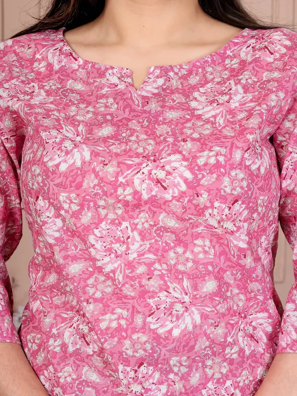 Pink_flower_cotton_cord_set