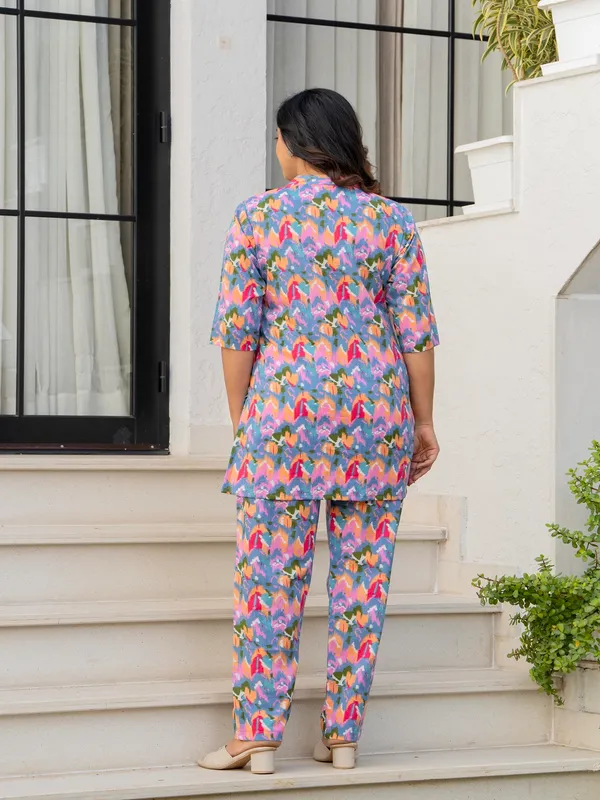 Pink_flower_cotton_printed_cord_set