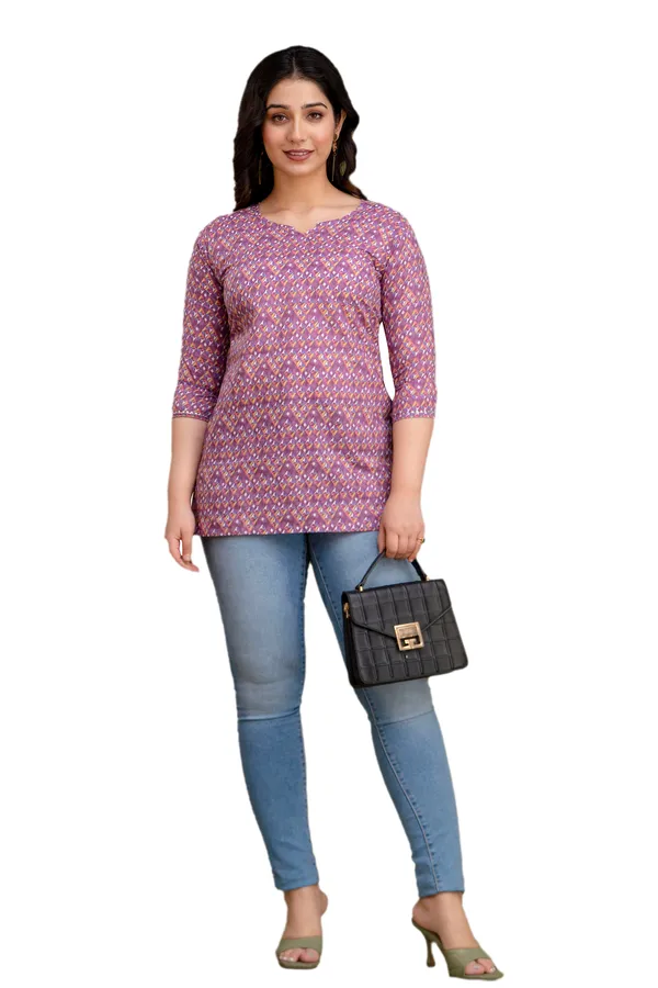 Purple_Bubble_cotton_printed_top
