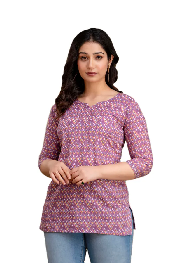 Purple_Bubble_cotton_printed_top