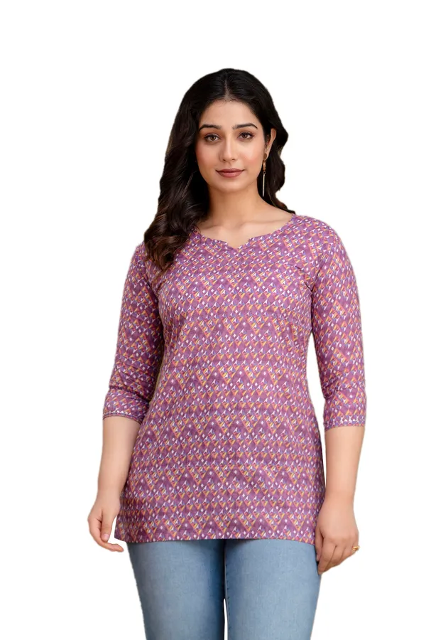 Purple_Bubble_cotton_printed_top