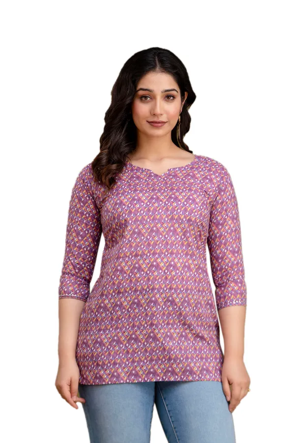 Purple_Bubble_cotton_printed_top