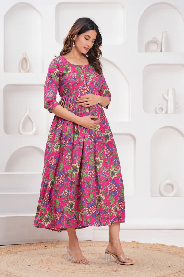 Purple_blossom_cotton_maternity_and_feeding_kurti