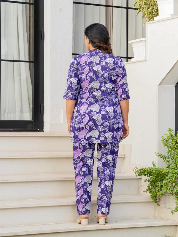 Purple_flower_cotton_printed_cord_set