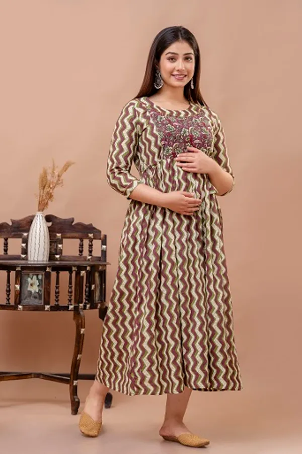 Rama_lahriya_cotton_maternity_and_feeding_kurti_Combo_Of_2