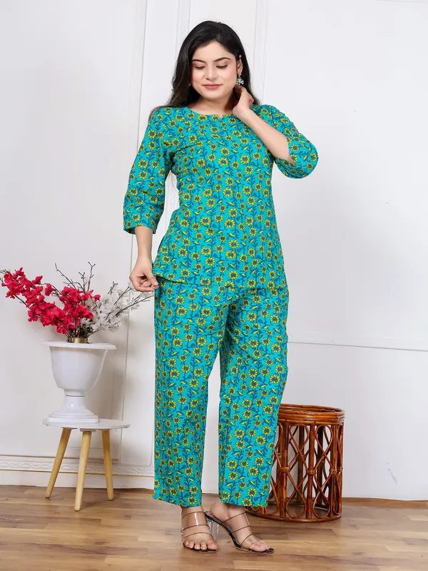 Rama_multi_yellow_flower_cotton_cord_set
