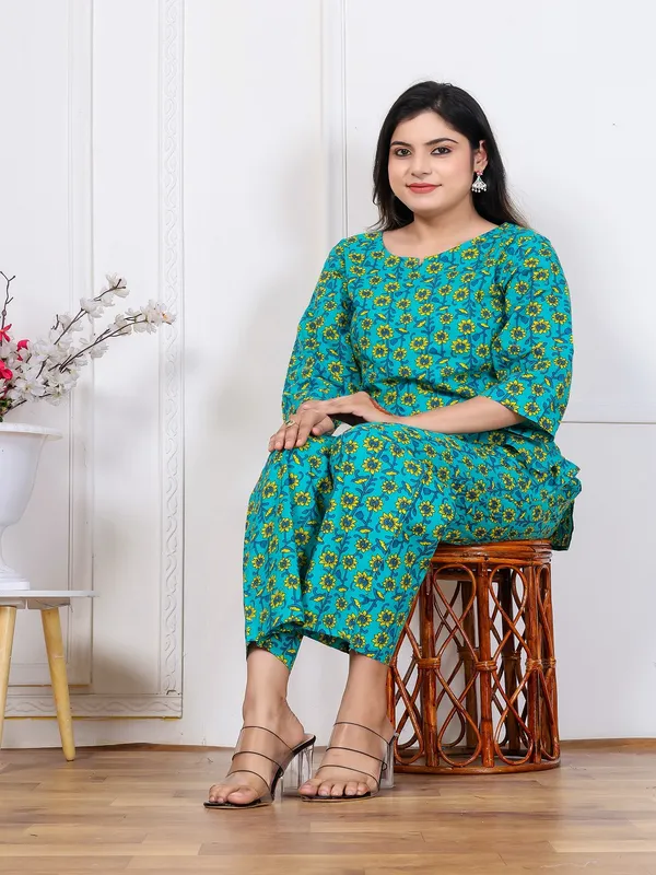 Rama_multi_yellow_flower_cotton_cord_set